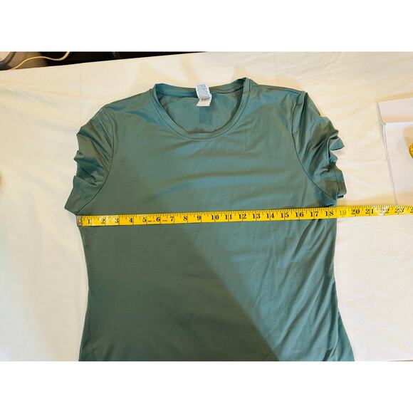 Victoria’s Secret PINK Fitted Tee Bold Green Everyday Cute Street Style XXL - Picture 5 of 6